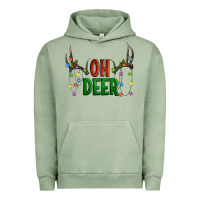 Pigment Oil Green Oh deer christmas Urban Hoodie - Artiststas
