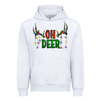 White Oh deer christmas Urban Hoodie - Artiststas