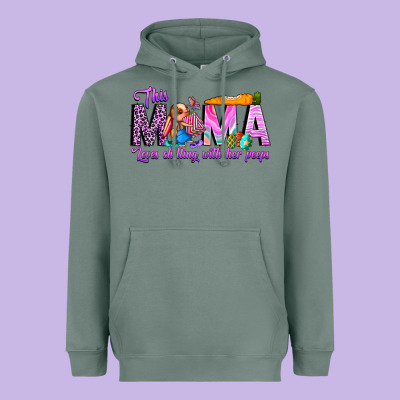 This Mama Is Chilling With Her Heavyweight Hoodie Designed By Cowhidedigitalart