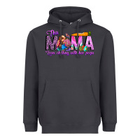 Smoke This Mama is chilling with her Heavyweight Hoodie - CowhideDigitalArt
