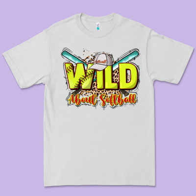 Wild About Softball Premium Tee Designed By Nancycooperartshop