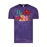 Cloud Purple valentine's day be mine tedybear Vintage Tee - RanaPortraitStore