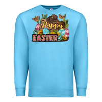 Ocean Blue Happy Easter Premium Sweatshirt - LillyAllenDesigns