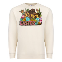 Sandshell Happy Easter Premium Sweatshirt - LillyAllenDesigns