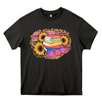 Asphalt books sunflower back to school background Heavy Core Tee - AdoDesignShop