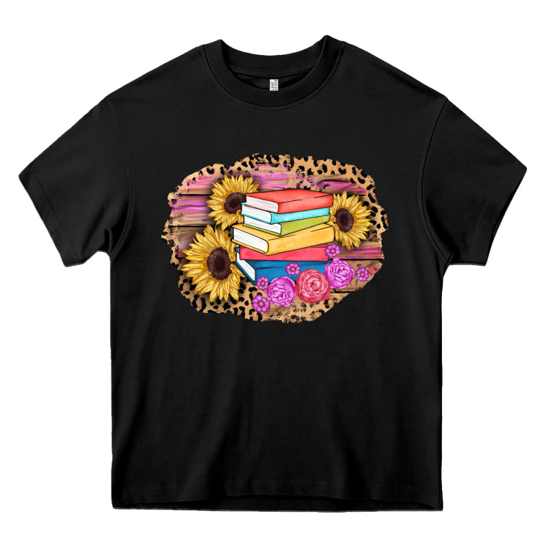Books Sunflower Back To School Background Heavy Core Tee by AdoDesignShop | Teevron