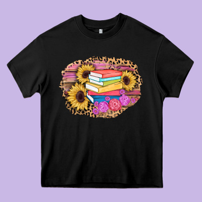 Books Sunflower Back To School Background Heavy Core Tee Designed By Adodesignshop