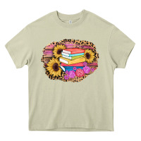 Mossy books sunflower back to school background Heavy Core Tee - AdoDesignShop