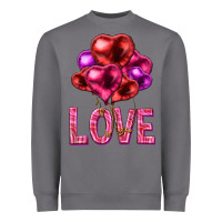 Storm Love heart balloons Valentine's Day Heavyweight Sweatshirt - HowdyJamesFarm