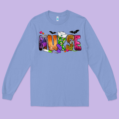 Nurse Halloween Long Sleeve Tee Designed By Nancycooperartshop