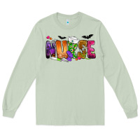 Matcha Nurse Halloween Long Sleeve Tee - NancyCooperArtShop