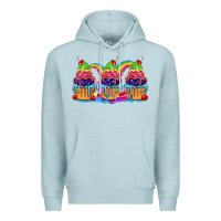 Blue Mist Pride cupcake Premium Hoodie - FaDigitalArtStudio