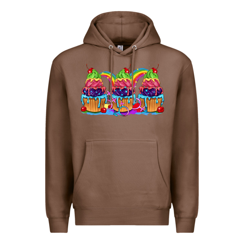 Pride Cupcake Premium Hoodie by FaDigitalArtStudio | Teevron