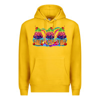 Lemon Pride cupcake Premium Hoodie - FaDigitalArtStudio