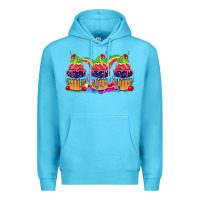Ocean Blue Pride cupcake Premium Hoodie - FaDigitalArtStudio