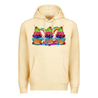 Pina Colada Pride cupcake Premium Hoodie - FaDigitalArtStudio