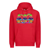 Red Pride cupcake Premium Hoodie - FaDigitalArtStudio