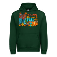 Forest Green jusa a girl who loves fall Urban Hoodie - Artiststas