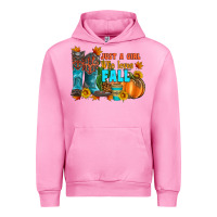 Fuchsia Pink jusa a girl who loves fall Urban Hoodie - Artiststas