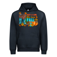 Navy jusa a girl who loves fall Urban Hoodie - Artiststas