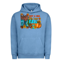 Pigment Pebble Blue jusa a girl who loves fall Urban Hoodie - Artiststas