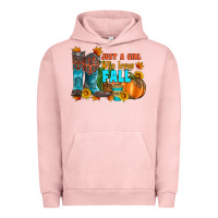 Pigment Salmon jusa a girl who loves fall Urban Hoodie - Artiststas