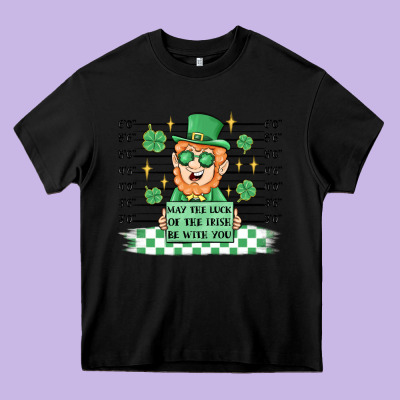 May The Luck Of The Irish Be With You Heavy Core Tee Designed By Maliassmallbusiness