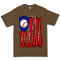 Cacao leopard baseball flag Premium Tee - JahusDesignShop