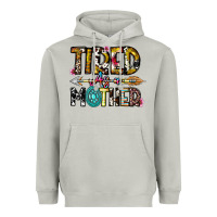 Moon Dust Tired As a Mother Heavyweight Hoodie - CowhideDigitalArt