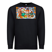 Black Thanksgiving Coffee Drink Kids Cup Premium Sweatshirt - CowhideDigitalArt