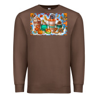 Chestnut Thanksgiving Coffee Drink Kids Cup Premium Sweatshirt - CowhideDigitalArt