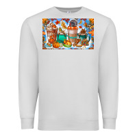 Dove Grey Thanksgiving Coffee Drink Kids Cup Premium Sweatshirt - CowhideDigitalArt
