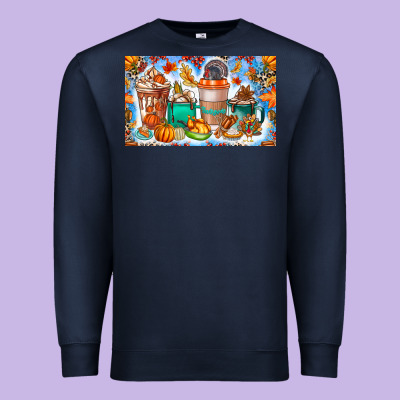 Thanksgiving Coffee Drink Kids Cup Premium Sweatshirt Designed By Cowhidedigitalart