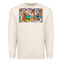 Sandshell Thanksgiving Coffee Drink Kids Cup Premium Sweatshirt - CowhideDigitalArt