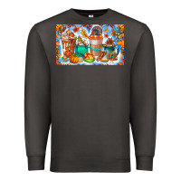Smoke Thanksgiving Coffee Drink Kids Cup Premium Sweatshirt - CowhideDigitalArt