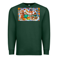 Sports Green Thanksgiving Coffee Drink Kids Cup Premium Sweatshirt - CowhideDigitalArt