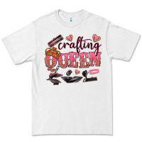 White crafting queen Premium Tee - NancyCooperArtShop