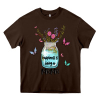 Chocolate Brown mama preview costom name Heavy Core Tee - MaliasSmallBusiness