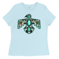 Baby Blue Western Thunderbird Ladies Tee - Jasminsmagicworld