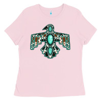 Bubblegum Pink Western Thunderbird Ladies Tee - Jasminsmagicworld