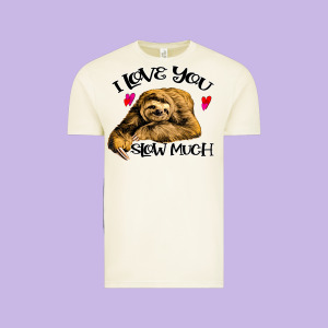 Valentine Sloth, I Love You Slow Much Vintage Tee Designed By Bettercallsaul