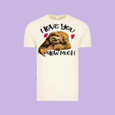 Valentine Sloth, I Love You Slow Much Vintage Tee Designed By Bettercallsaul