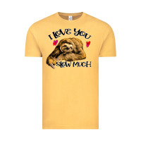 Vintage Mustard Valentine Sloth, I Love You Slow Much Vintage Tee - Bettercallsaul