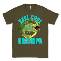 Army Green reel cool grandpa Classic Tee - Jasminsmagicworld