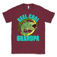 Burgundy reel cool grandpa Classic Tee - Jasminsmagicworld