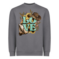 Storm Love boots hat western Cowboy Heavyweight Sweatshirt - HowdyJamesFarm