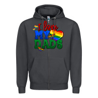 Smoke I love my dads Zipper Hoodie - FaDigitalArtStudio