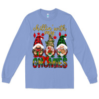 Colony Blue Chillin' with my gnomes Long Sleeve Tee - NancyCooperArtShop