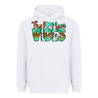 White Tired Mom Vibes Heavyweight Hoodie - CowhideDigitalArt