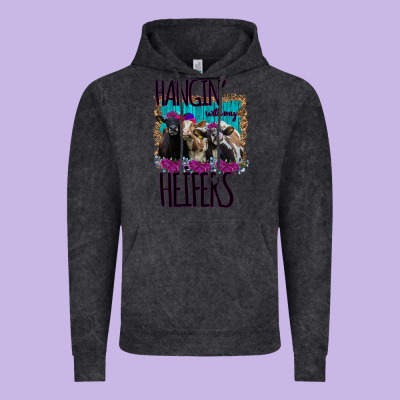 Hangin With My Heifers Vintage Hoodie Designed By Bettercallsaul